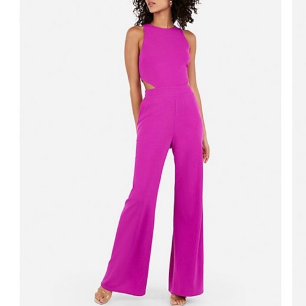 Express pink jumpsuit xsmall